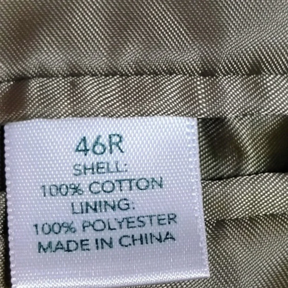 Men's 46R Tan Corduroy Blazer Jacket‎ Cotton Polyester Lined classic cowboy